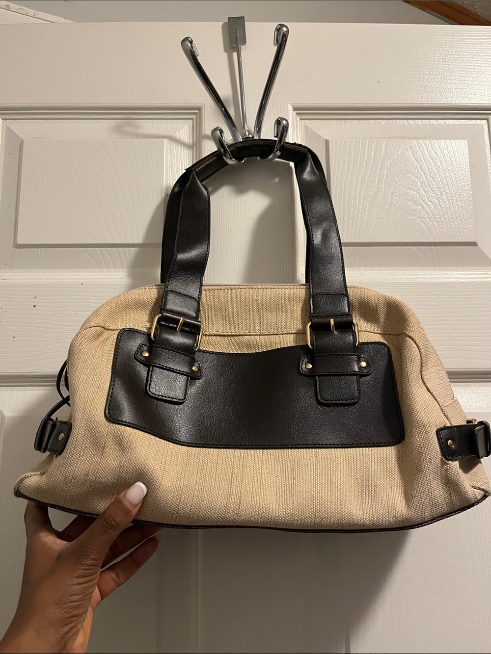 Minicci linen shoulder bag